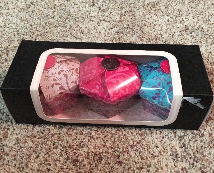Cupcake Panty Affinitas 3 Hipster Small Pink Purple Multi Great for Travel NIP