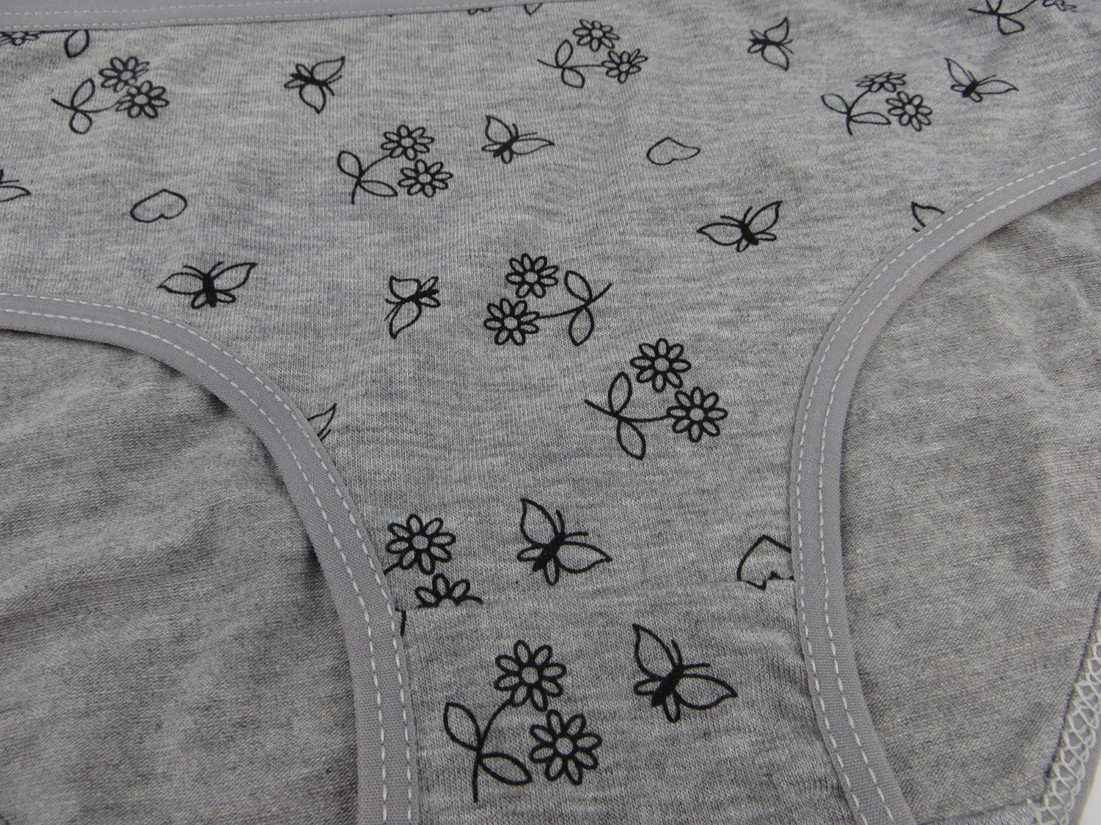 Easyweary 5 Pack Womens Cotton Floral Hipster Underwear Panties Briefs Low Rise