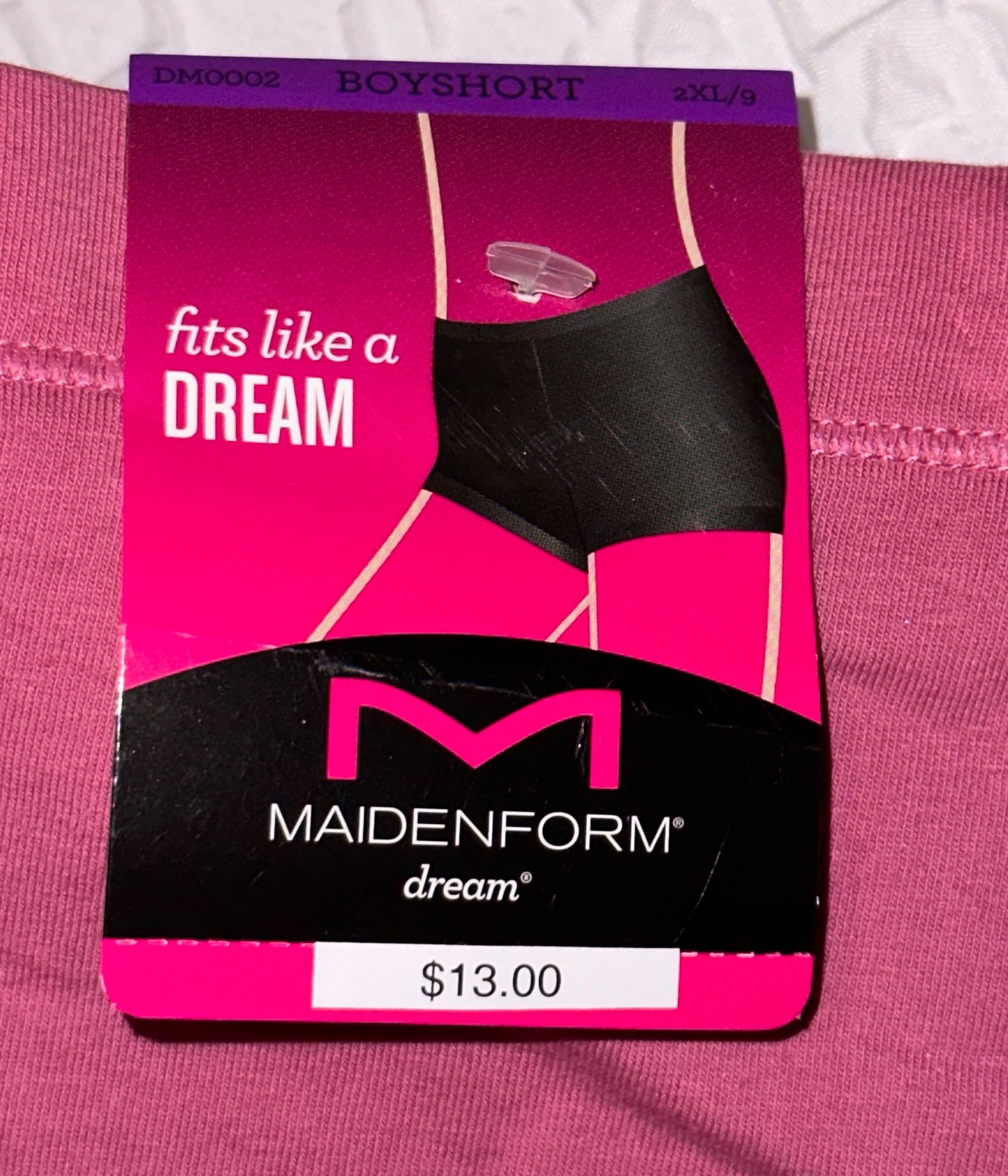 MAIDENFORM Dream Tailored Cotton Mauve Pink Boyshort Panty Womens S M L XL 2XL