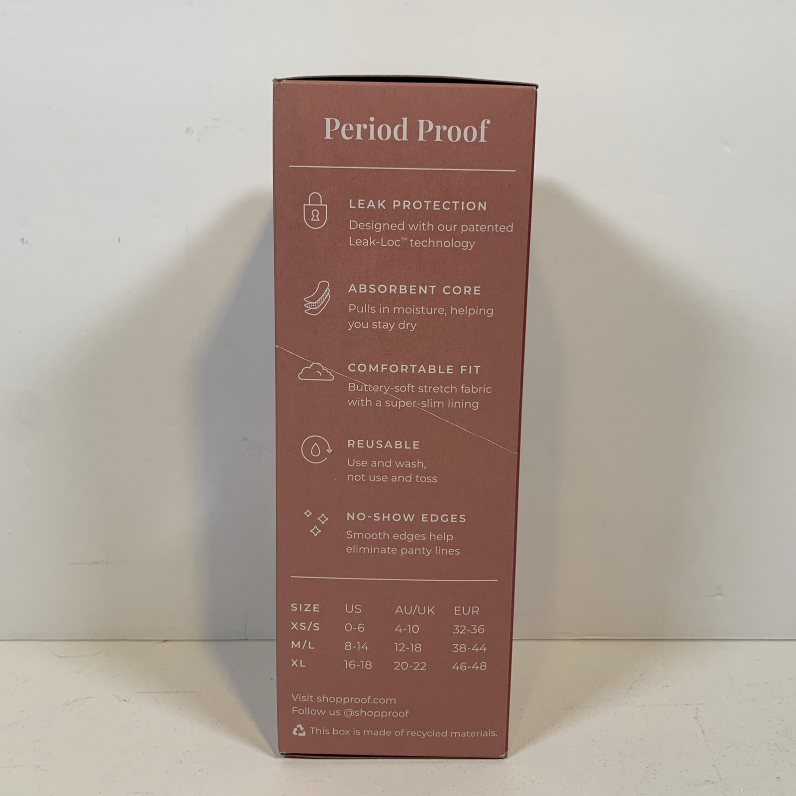 Unders Period Underwear – Briefs Light Absorbency Size XL fits Women’s 16-18