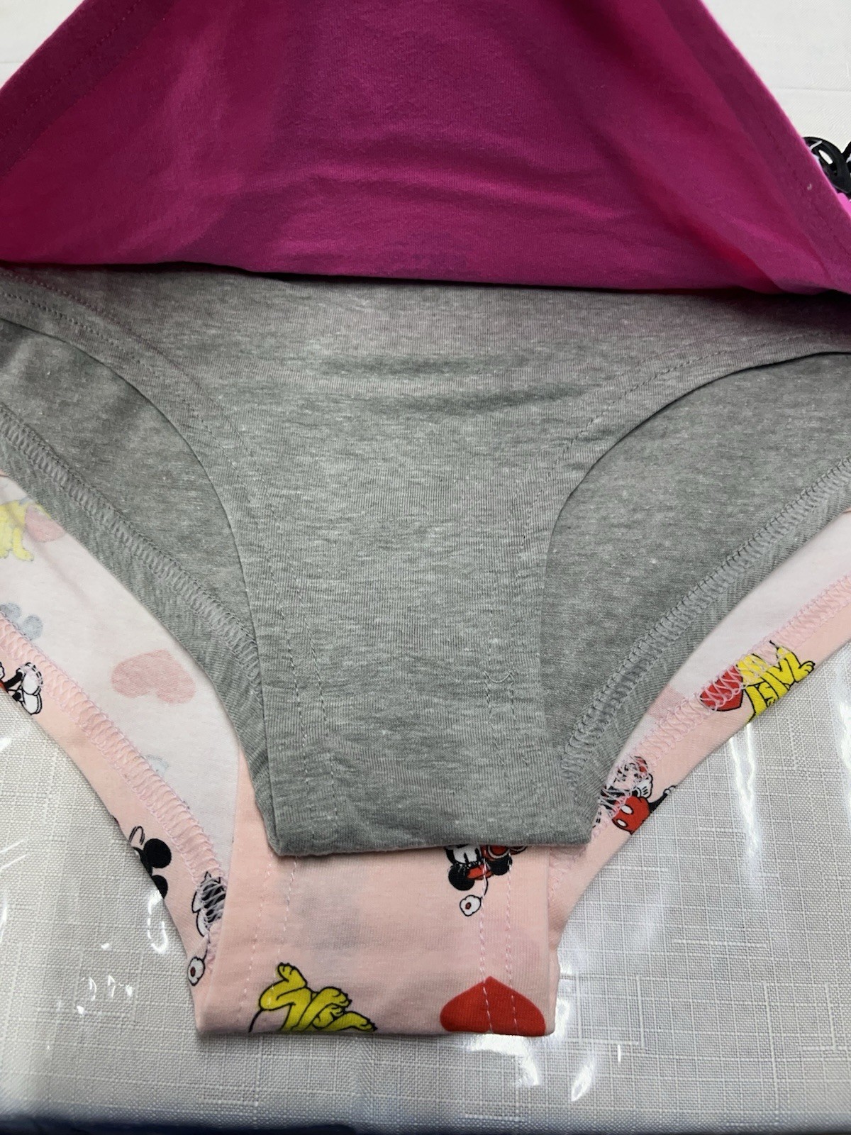 Disney Mickey Minnie three pack hipster underwear Adult Medium NWT (uu)