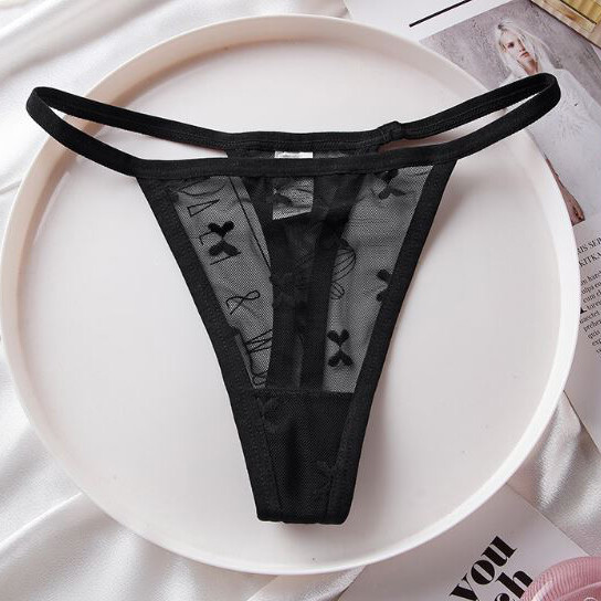 5PCS/LOT Sexy Womens See Through Panties G string Thong Sheer Underwear Lingerie