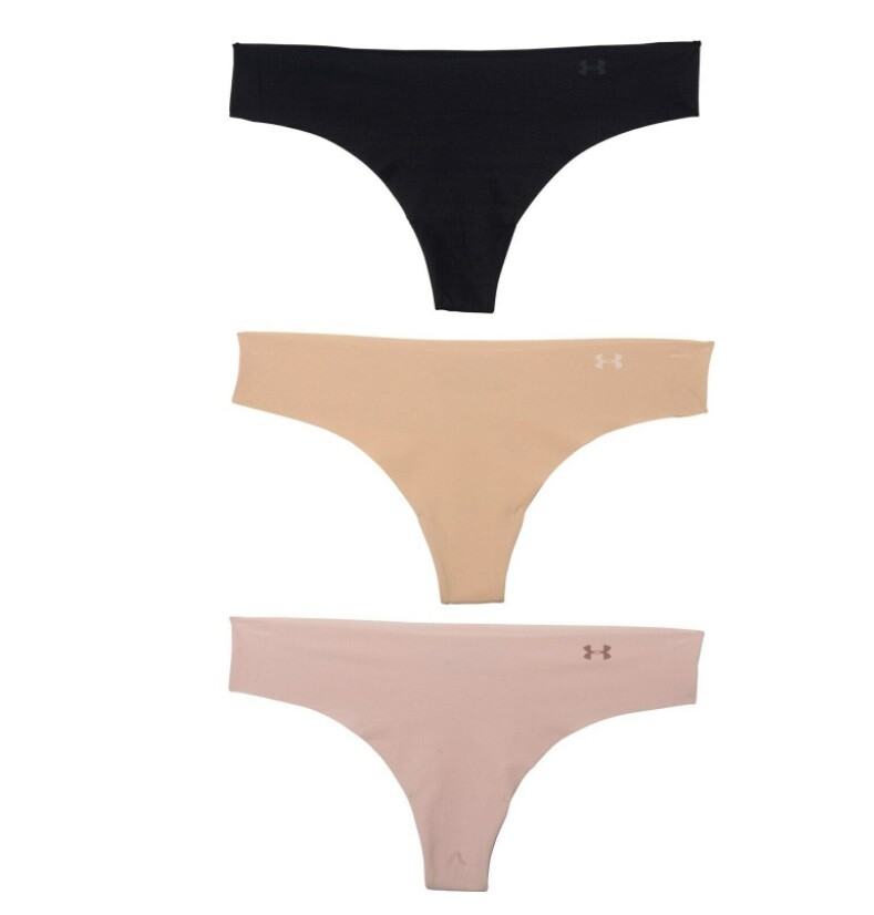 UNDER ARMOUR 3 PACK THONG WITH LASER EDGE NEW IN PACKAGE SIZE X-LG STYLE 132615
