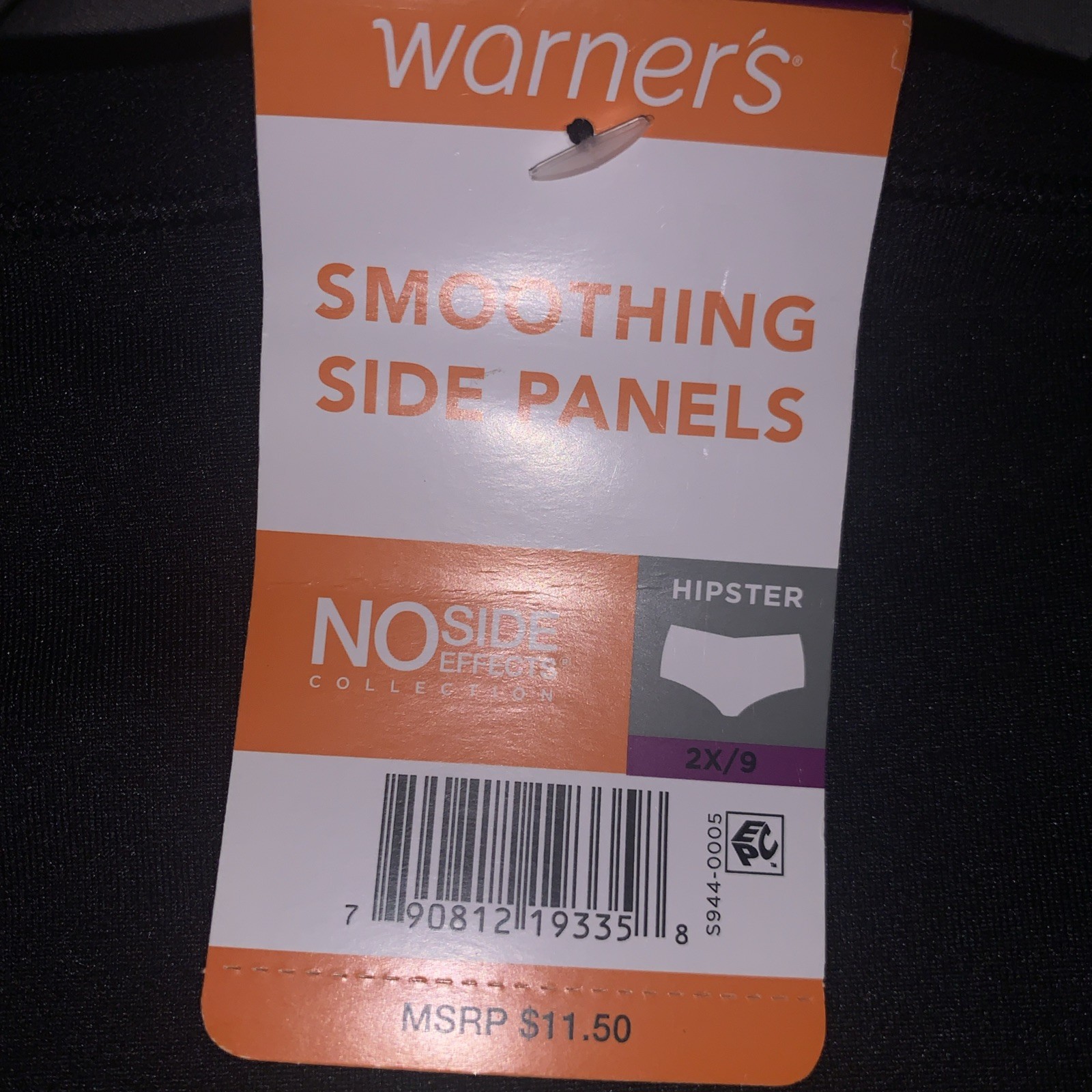 Warner’s Hipster Plus Size Panties Panty Side Smoothing Panels Size 9 2X 2XL NEW