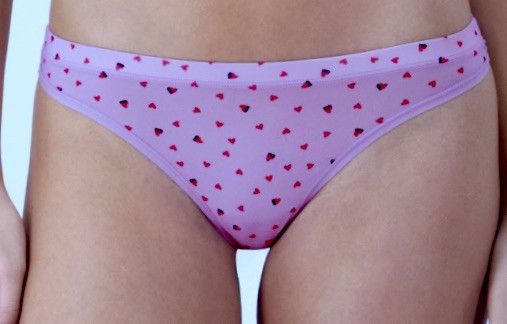 MAIDENFORM Barely There Invisible Look Lilac Fuchsia Black Thong Panty Women M L