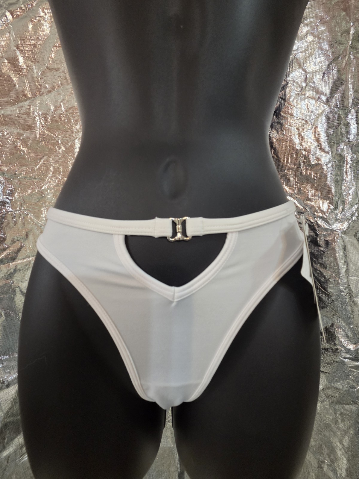 NWT Vintage Lady Princess Hicut Panty Thong Small 5 Nylon Spandex