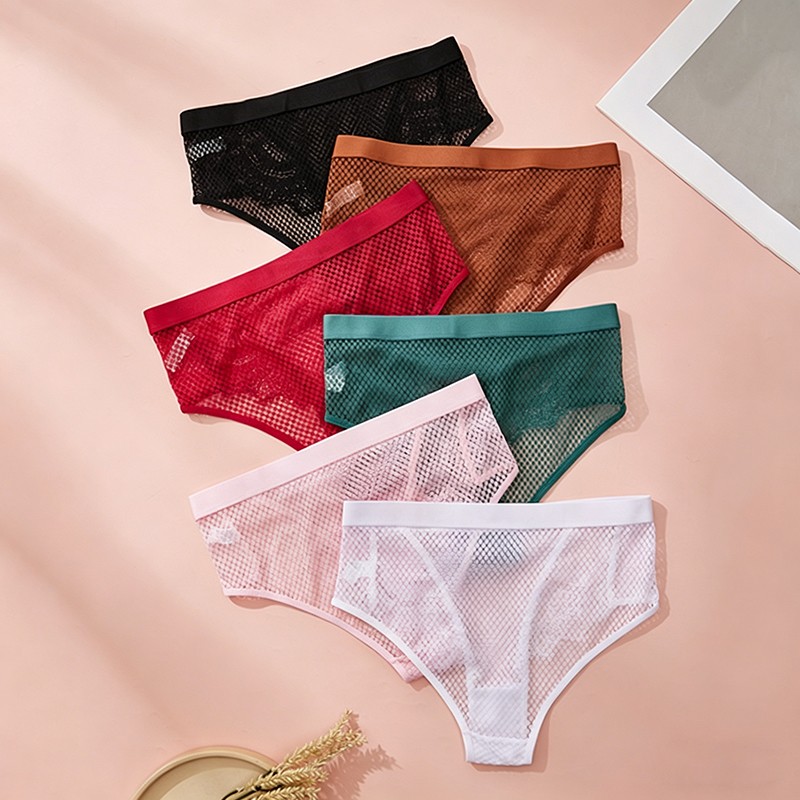 3 Pack Lot Sexy Womens See Through Lace Panties Underwear Lingeries Ladies Brief