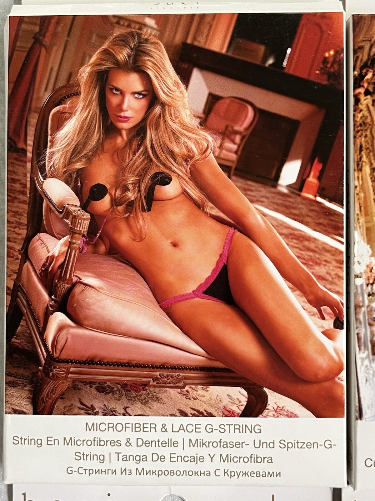 Lace Boyshort Thong G-String Panty BACI LINGERIE Size LARGE – Lot Of 6
