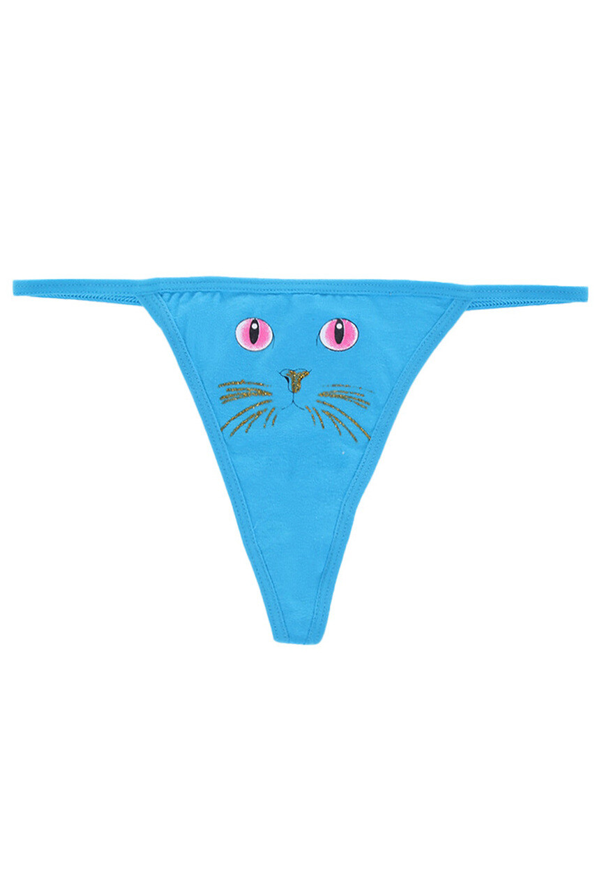 NWT Pink Lover cute Cat FACE cotton blend thong panties S,M,L,XL,12 colors