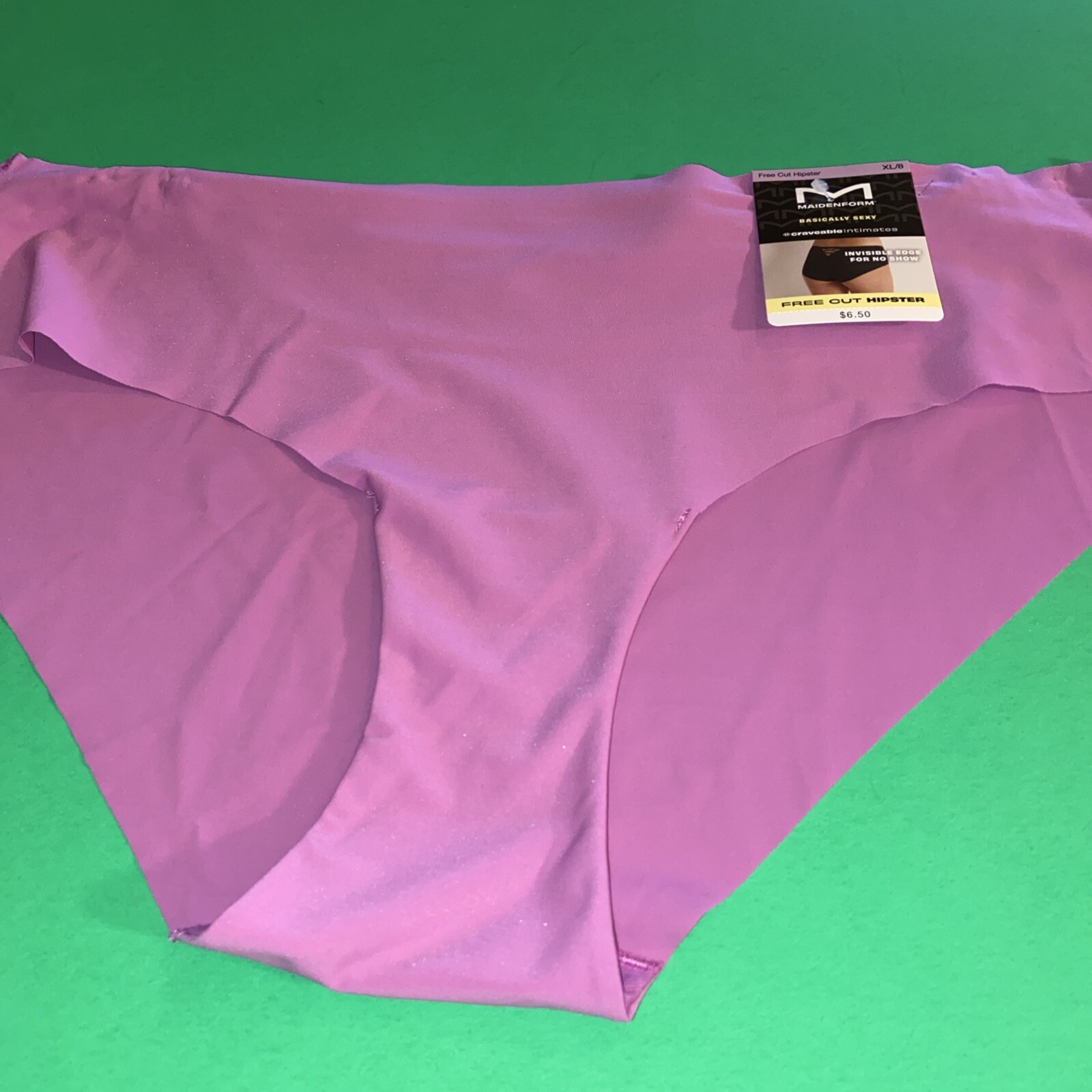 NEW! MAIDENFORM DUSTY PINK HIPSTER PANTIES W BACK CUT-OUT/Size 8 / X-LARGE