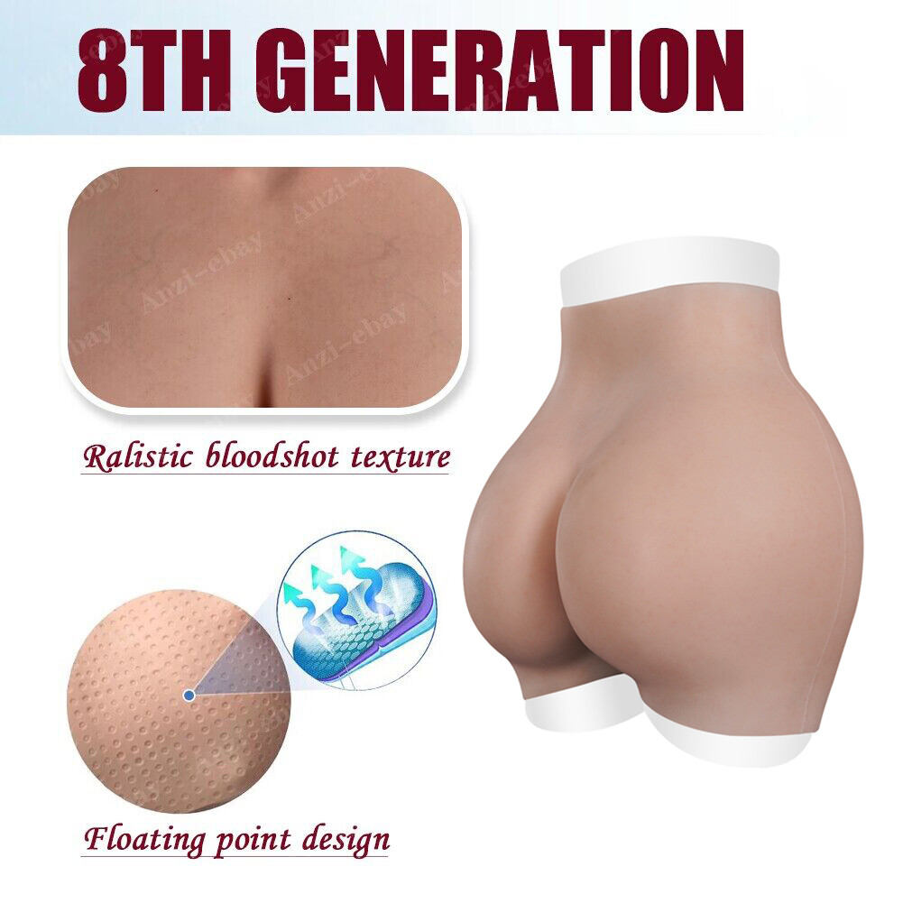 Crossdresser Silicone Fake Vagina Panties Pants Hip Buttock Enhancer Transgender