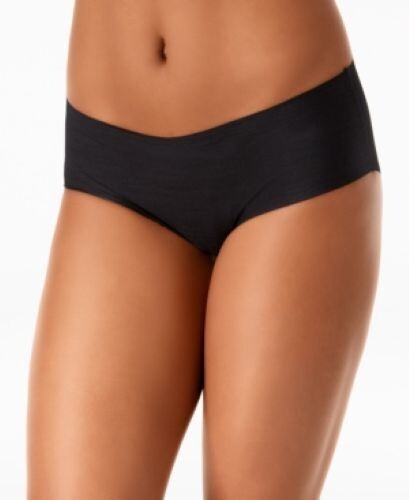 Leonisa Women’s No Ride-up Seamless Hipster Panty in Black | Size Medium