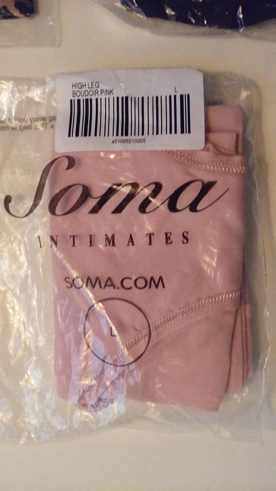SOMA Intimates High Leg Panties Sealed Package Ladies Large “Boudoir Pink” New