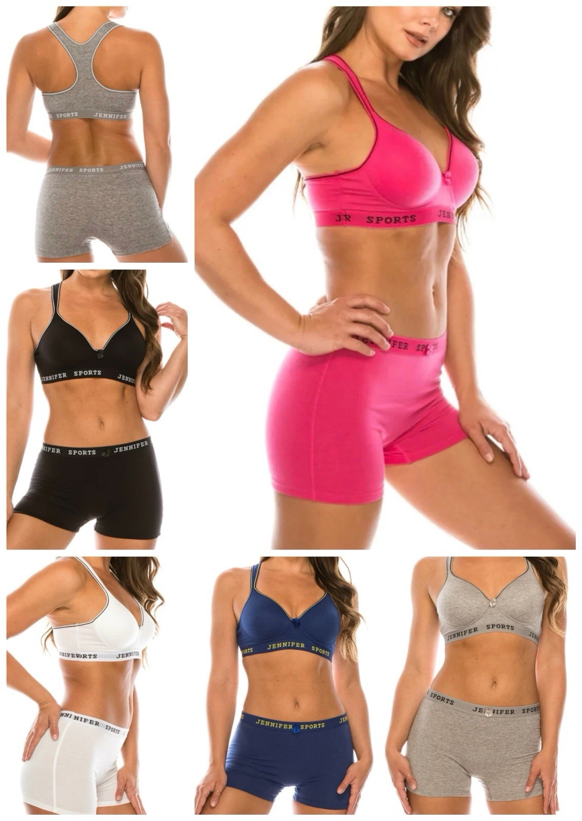 6 Sports Yoga Workout Womens Mesh Boxers Shorts Underwear Jennifer #61014 Sz L