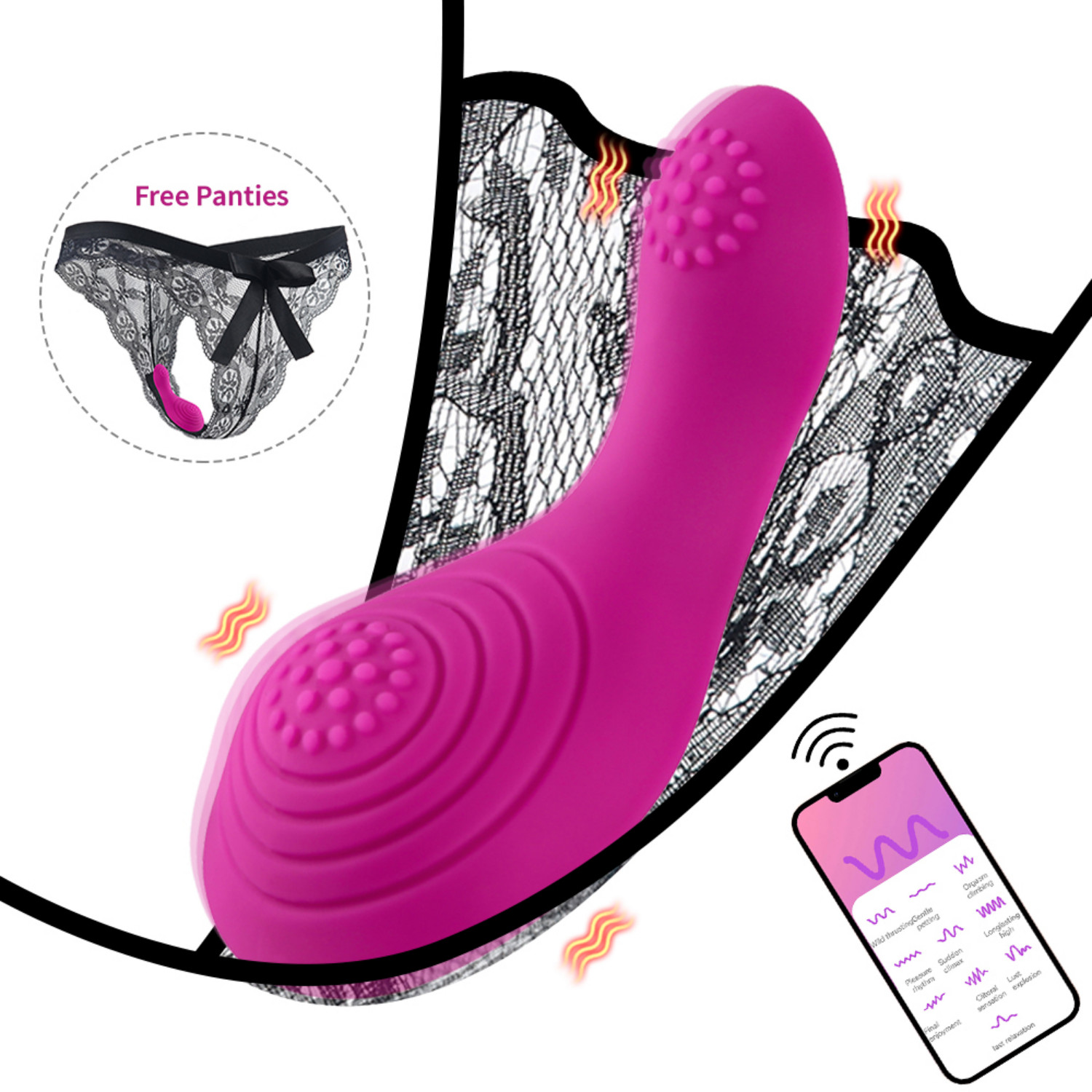 Rechargerable Vibrating Panties 9 Funtions For Women Bullet Wearable 2022 New