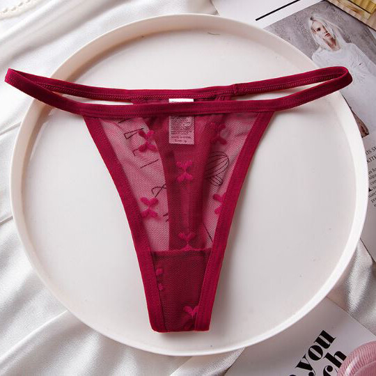 5PCS/LOT Sexy Womens See Through Panties G string Thong Sheer Underwear Lingerie