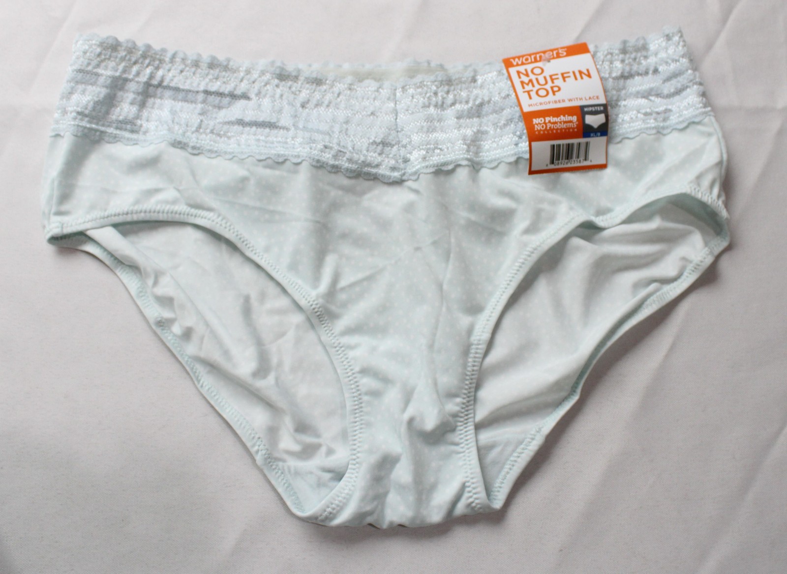 Warner’s Women’s No Muffin Top Comfort Waist Hipster Panty ZG3 Blue Size XL NWT