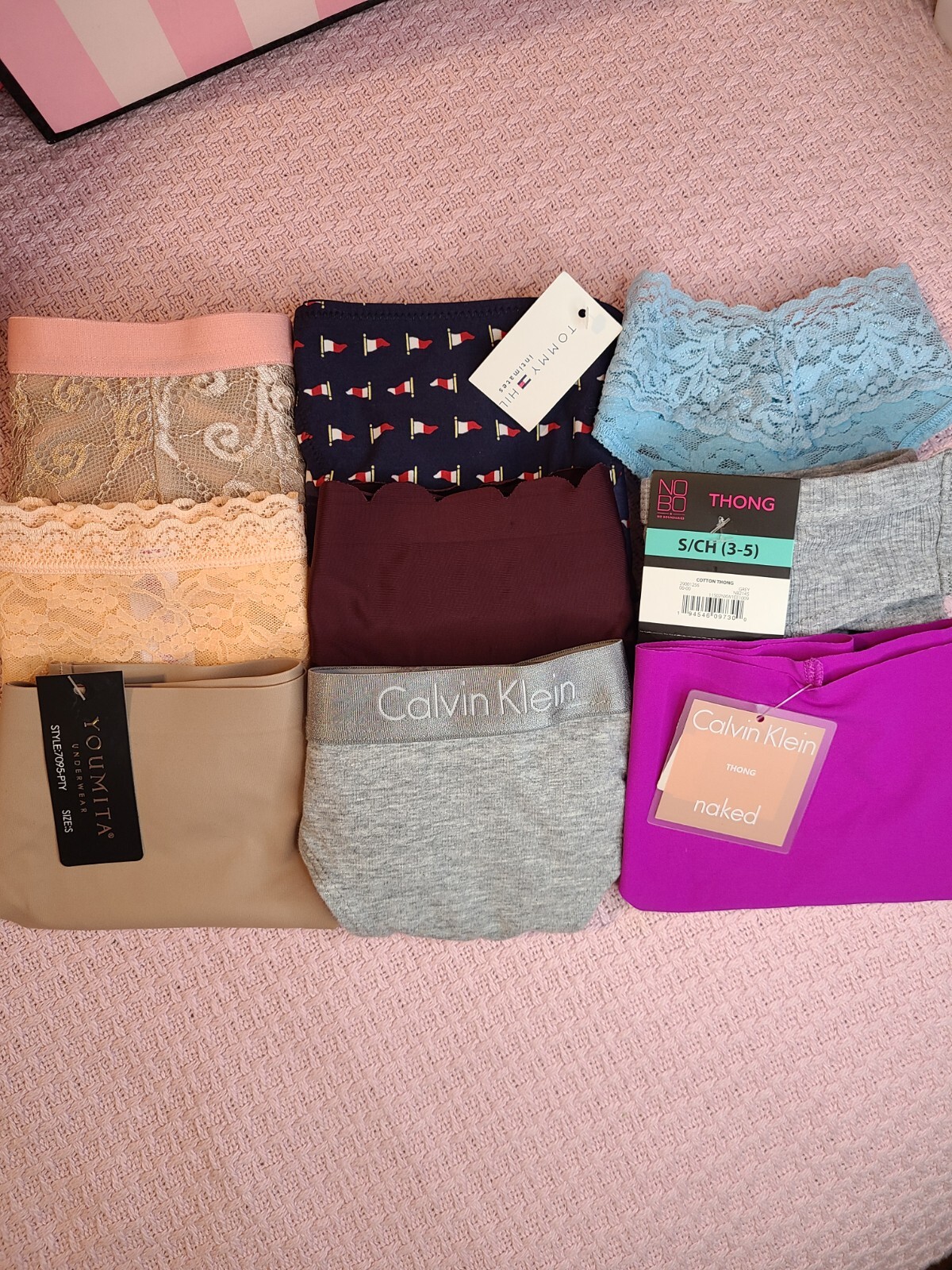 9pc Womens Panties Bundle Size Sm – Mixed Brands/ Styles