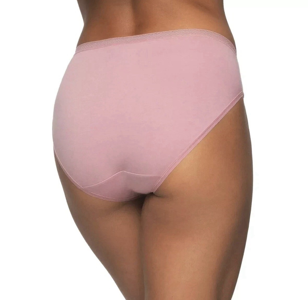 Felina Women’s 6-Pack Pima Cotton Hi-Cut with Lace Trim Panties, Multicolor, L