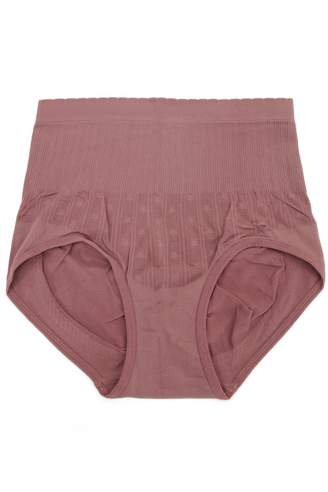 12 pack Women’s Basic Solid Stretch Star Pattern Girdle Panty Underwear