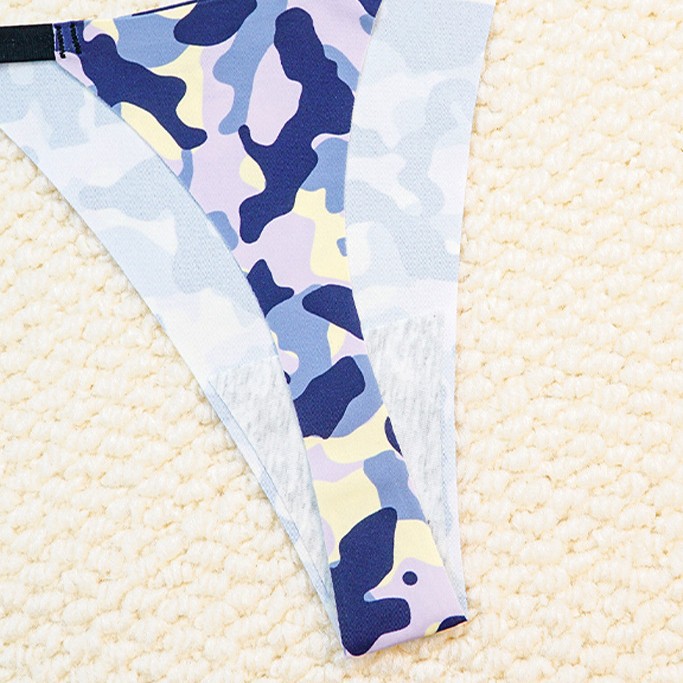 5 Pack Lot Sexy Womens Camo Thongs Panties Bikinis G string Underwear Lingereis