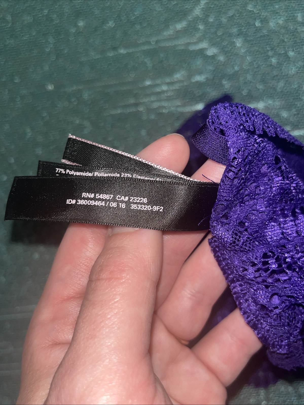 Victoria’s Secret Purple Strappy Satin Panties XL Cheeky Lace Culotte Coquine