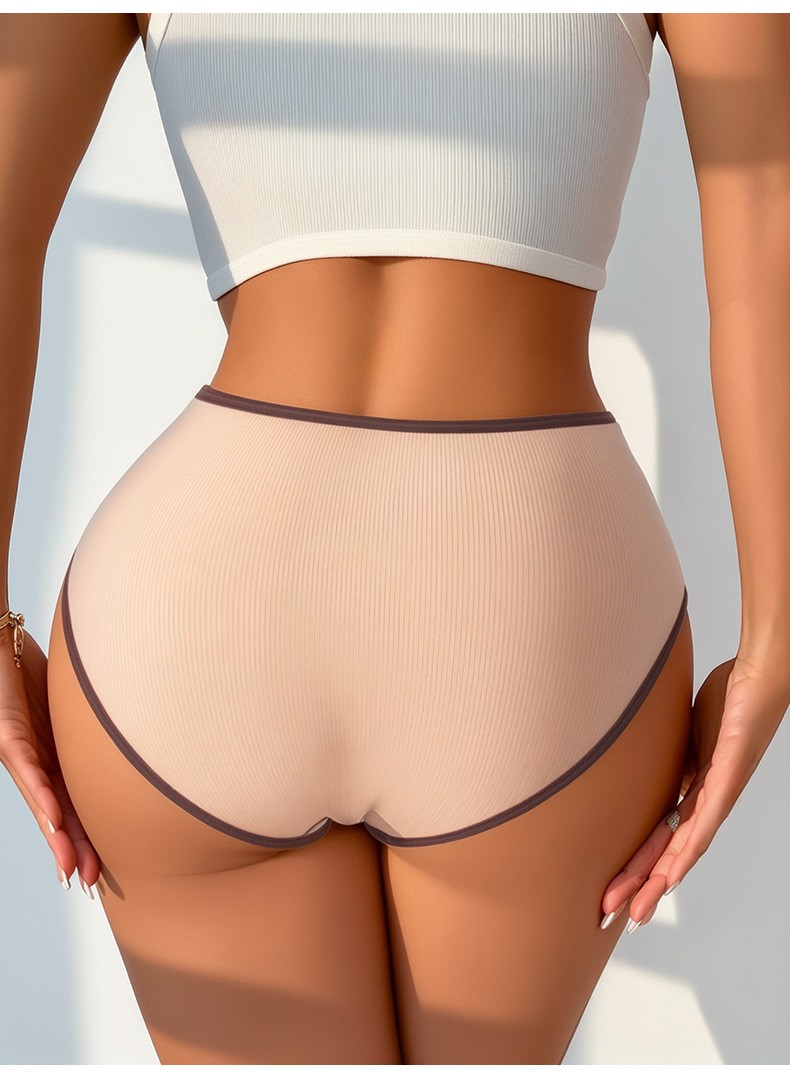 Low-rise Ribbed Women’s Breathable Comfortable Butt-lifting Briefs Underwear