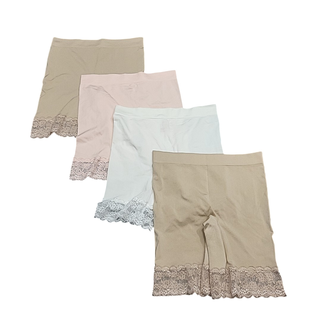 Breezies Women’s Size Small Set of 4 Seamless Under Dress Shorts Panties