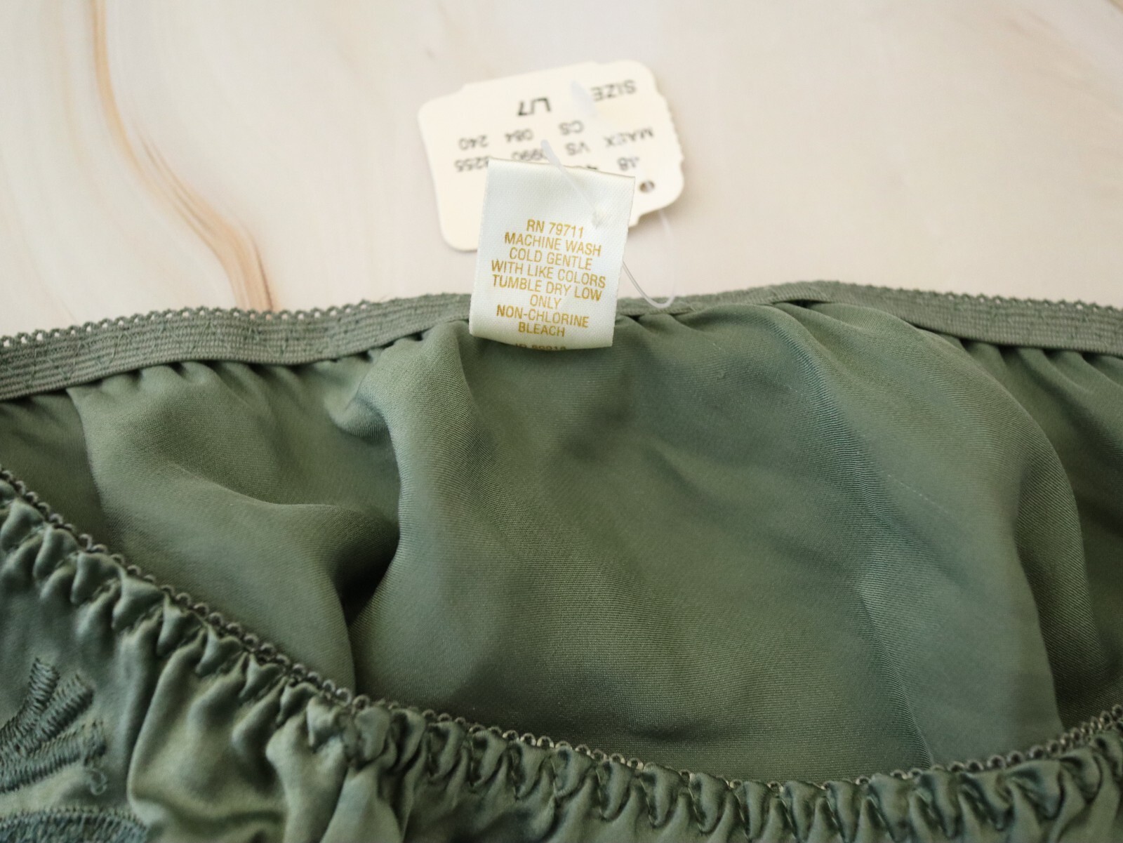 Victoria’s Secret VTG 80s-90s Polyester Satin Brief String Bikini Panties LARGE