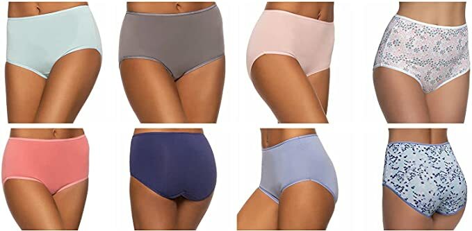 Felina Ladies’ Cotton Stretch Brief, 8-pack VARIETY!!!