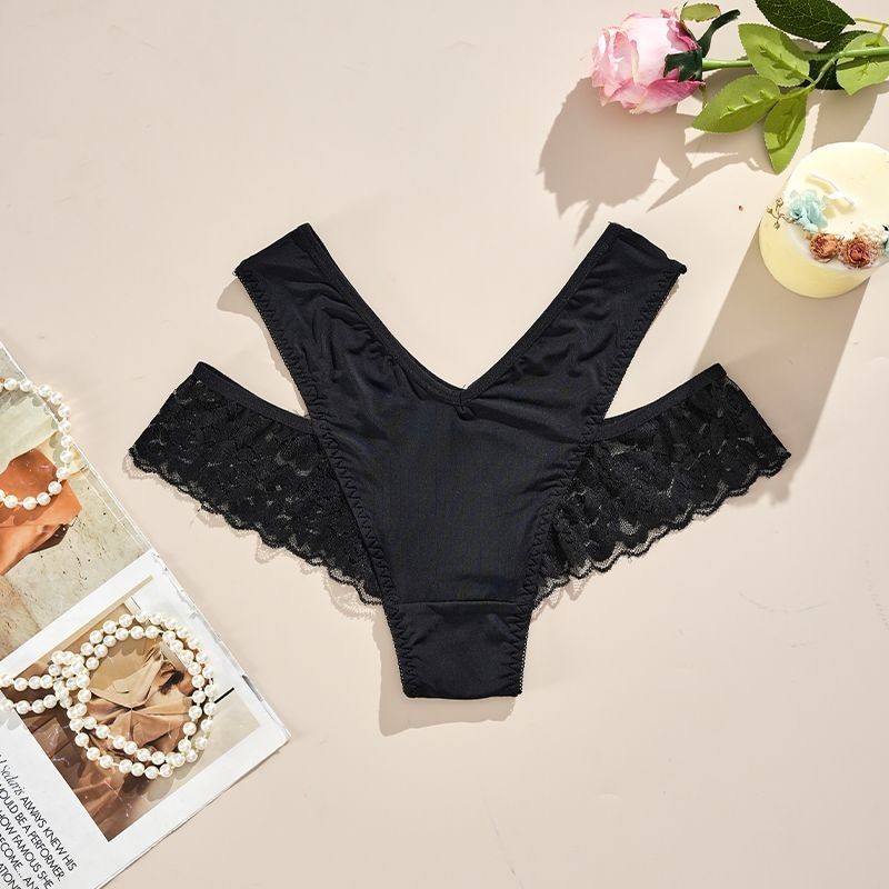 3 Pack Women’s Lace Panties Mid Rise Sexy Breathable Comfort Sexy Underwear