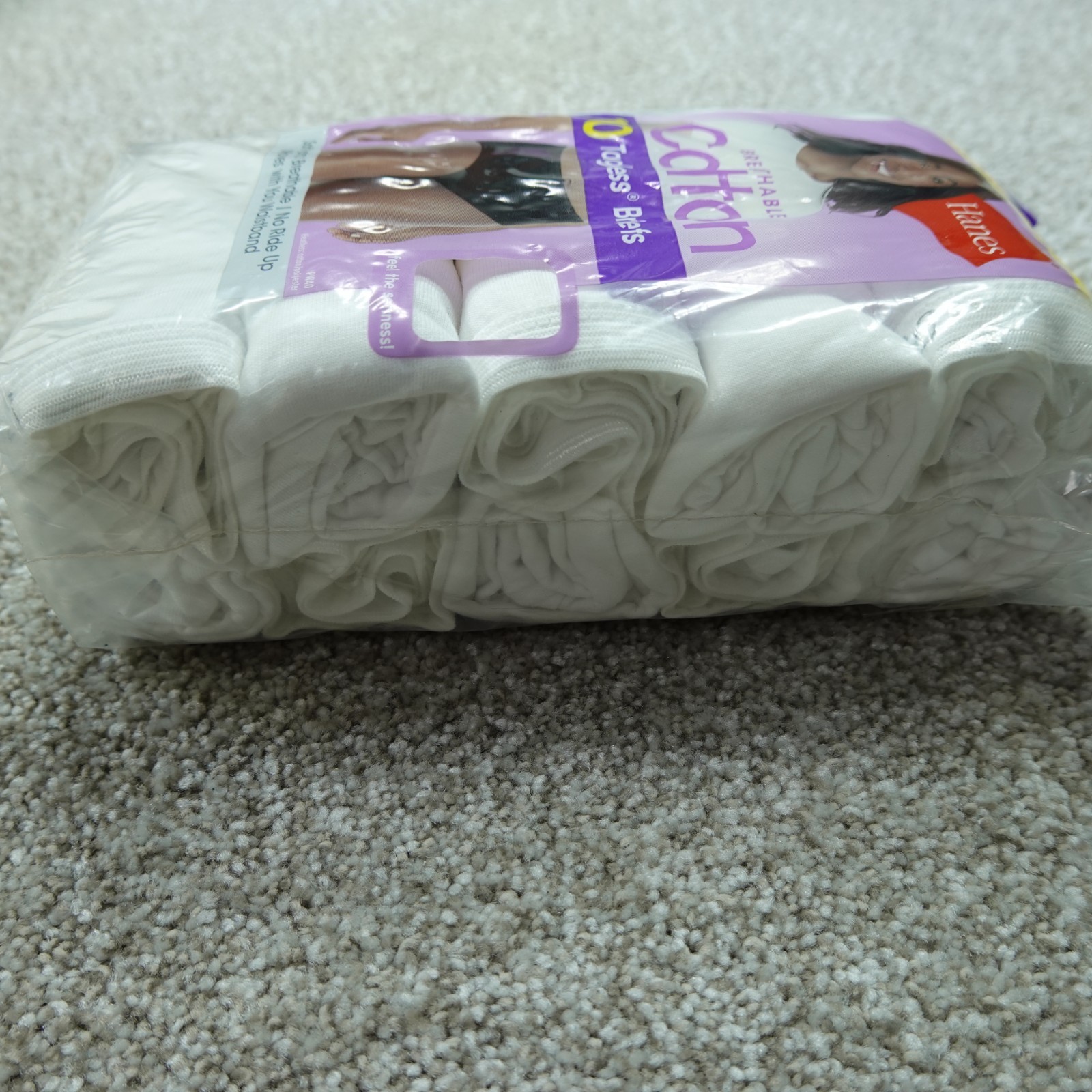 Hanes Underwear Womens 10 3XL White Briefs Breathable Cotton 10 Pairs