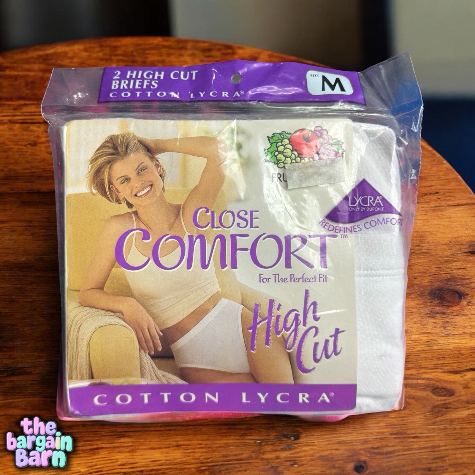 Fruit of the Loom Vintage Women’s High Cut Close Comfort Brief Underwear (Med)