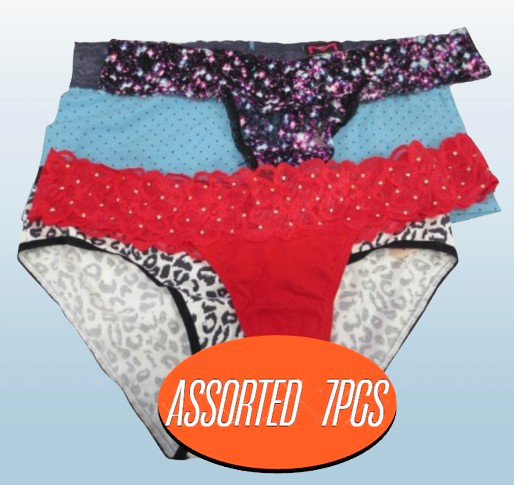 VICTORIA’S SECRET & PINK PANTIES ASSORTED STYLES NWT SIZE: L 7PCS SET