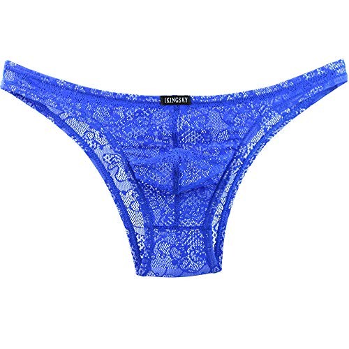 Men’s Sexy Brazilian Underwear Lace Pouch Bikini Under Panties Medium 6 Pack