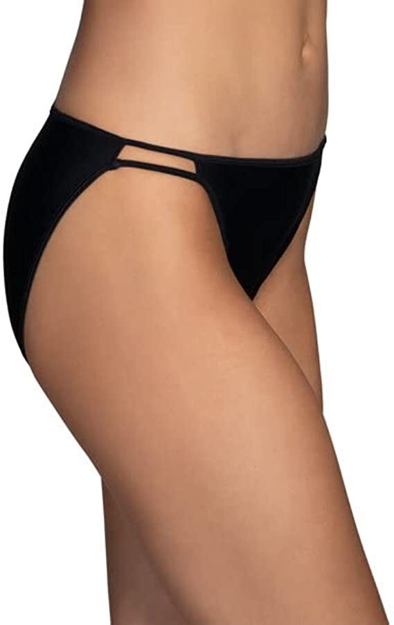 3 Pack Vanity Fair Radiant String Bikini Panty BLK/WHT/ROSE Size ~ 5 6 7 8 9 10