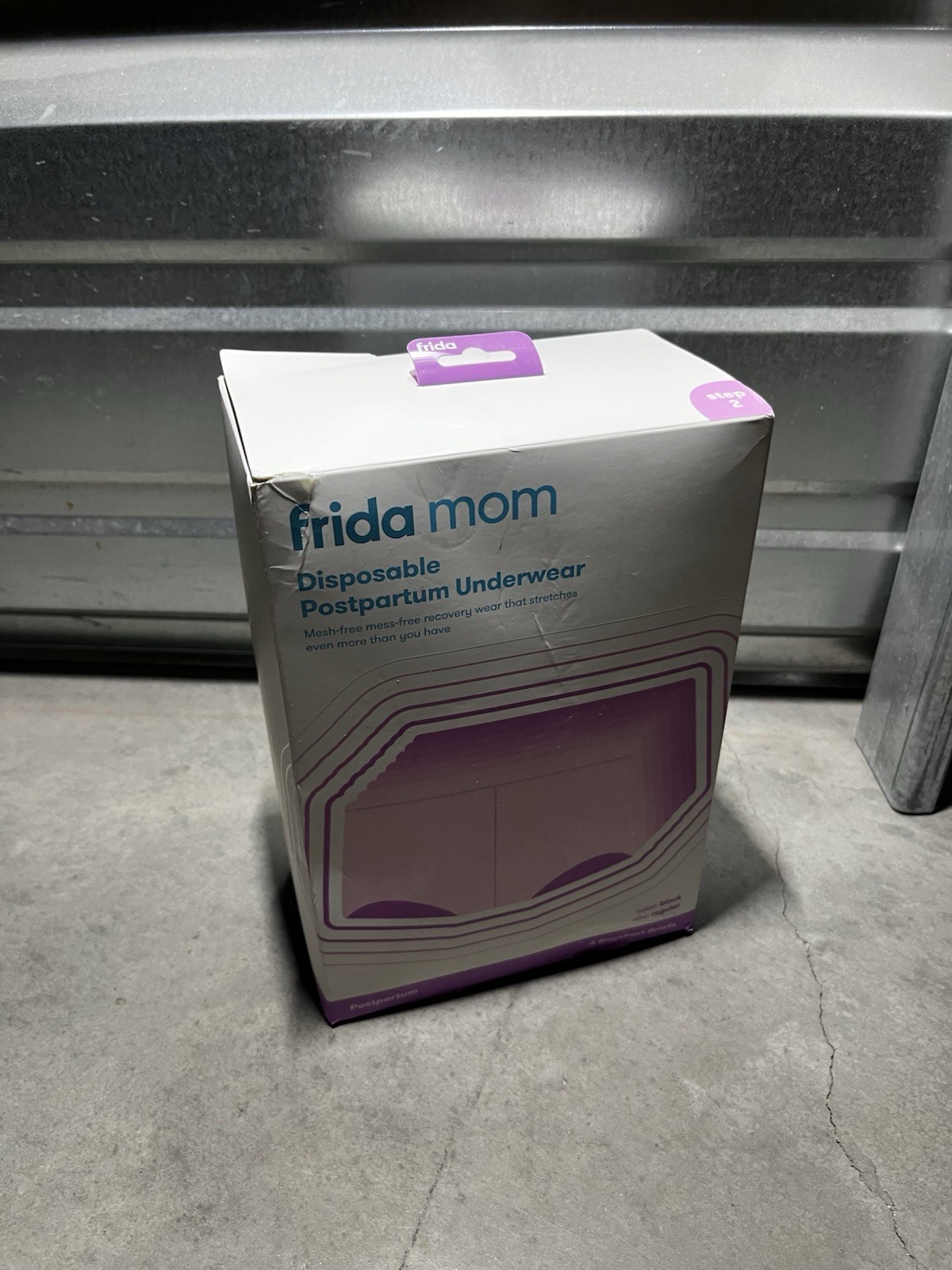 Frida Mom Postpartum Disposable Boyshort Mesh Panties Black S/M 8-Pack