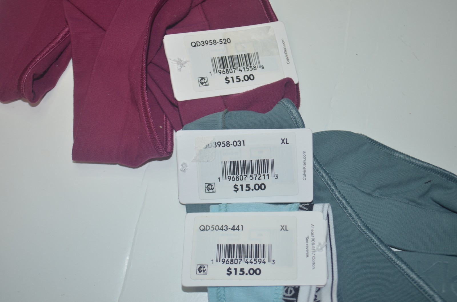 3 Pack NWT CALVIN KLEIN Bonded Flex Modern Logo Thong Underwear Sz XL