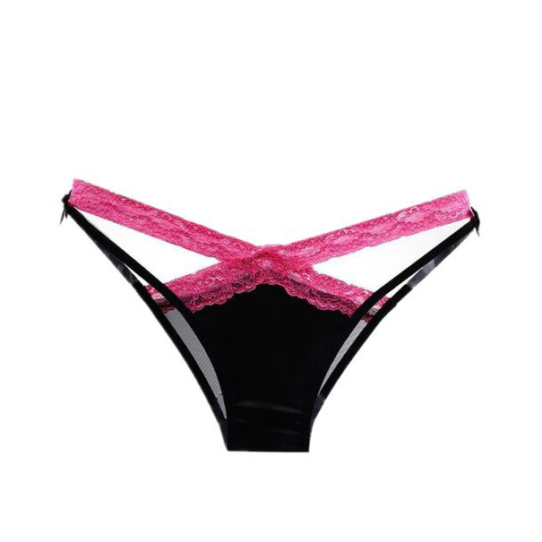 Pack Of 6 Womens Sexy Panties Satin Thong Bikinis Intimate Lace Underwear Briefs