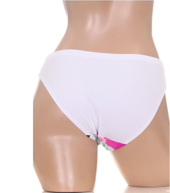 B5 BELLA Black Gray Blue White Sexy Floral Sissy Bikini Panties L XL