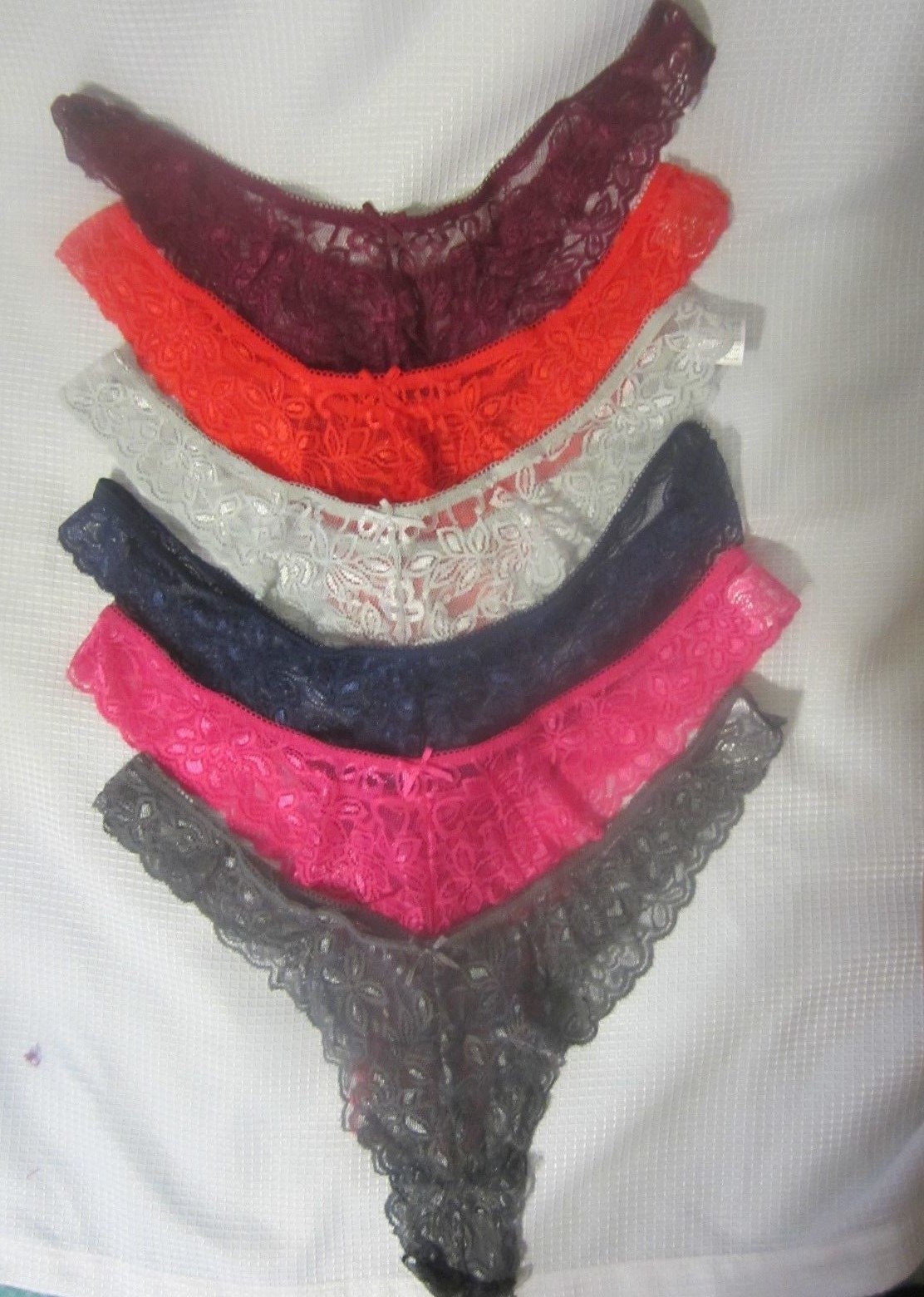 NWOT Lot of 6 Women LACE CHEEKY Panties Multiple Colors Size XXLARGE (2XL)