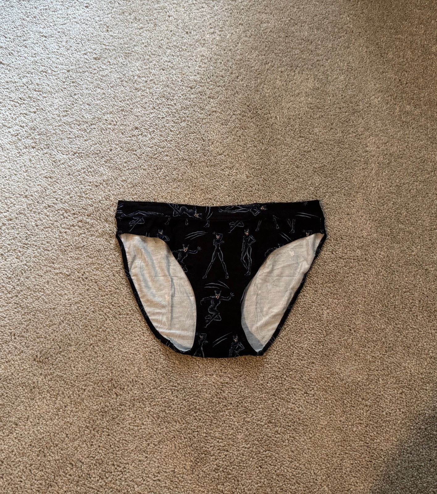 MeUndies Catwoman FeelFree Bikini Black Panties Sz M NEW Ltd Edition Discontinue
