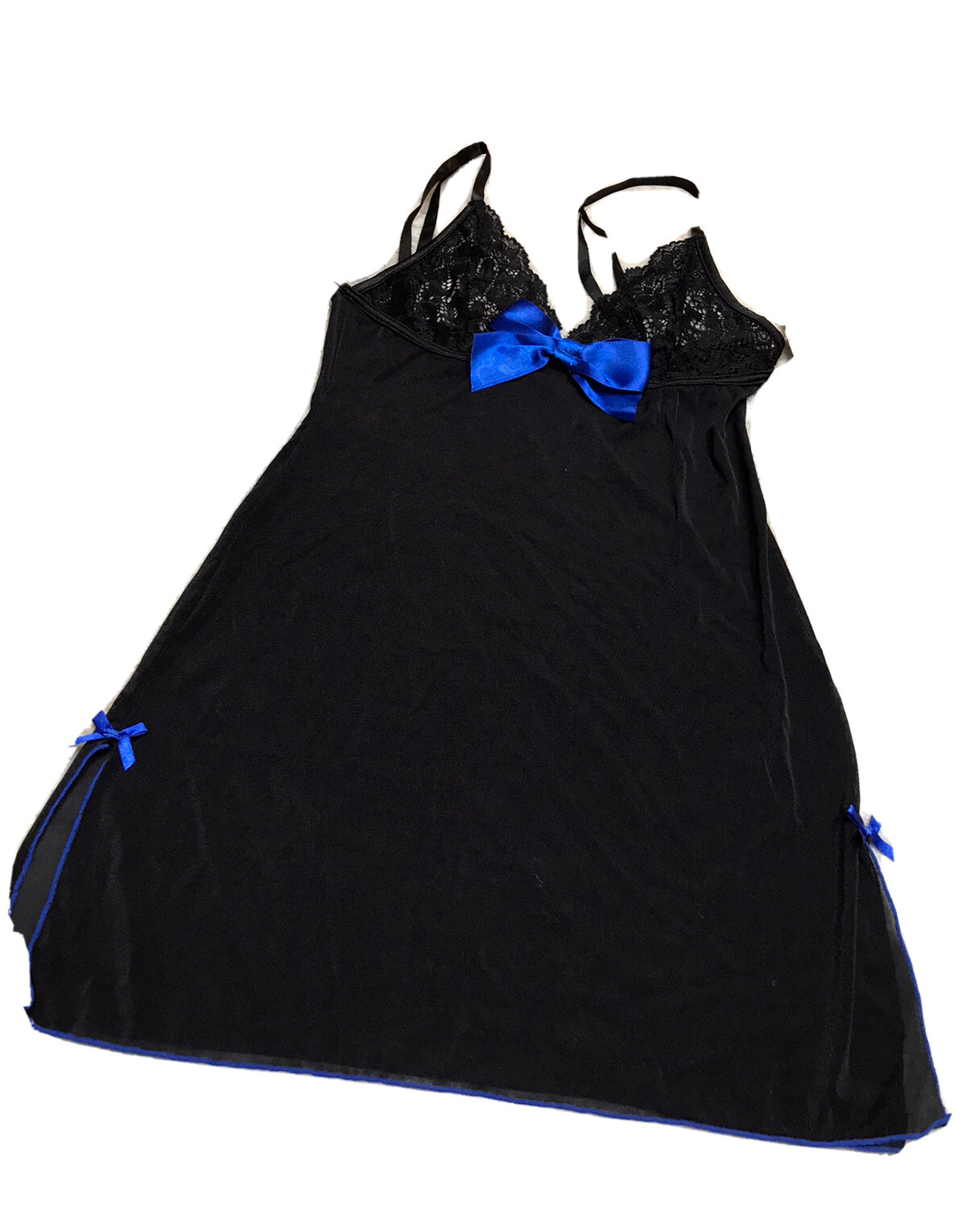 Ambiance Chemise Sheer Lace Black 1 Size Coquette(one Piece).