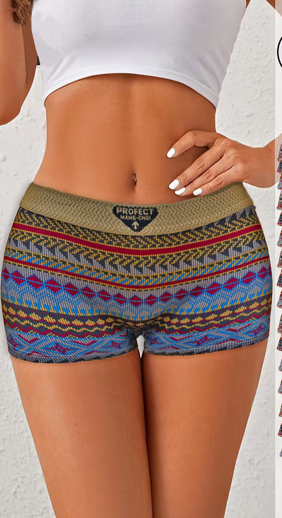 Vintage-Style Women’S Boxer Briefs, 2 pack size:medium