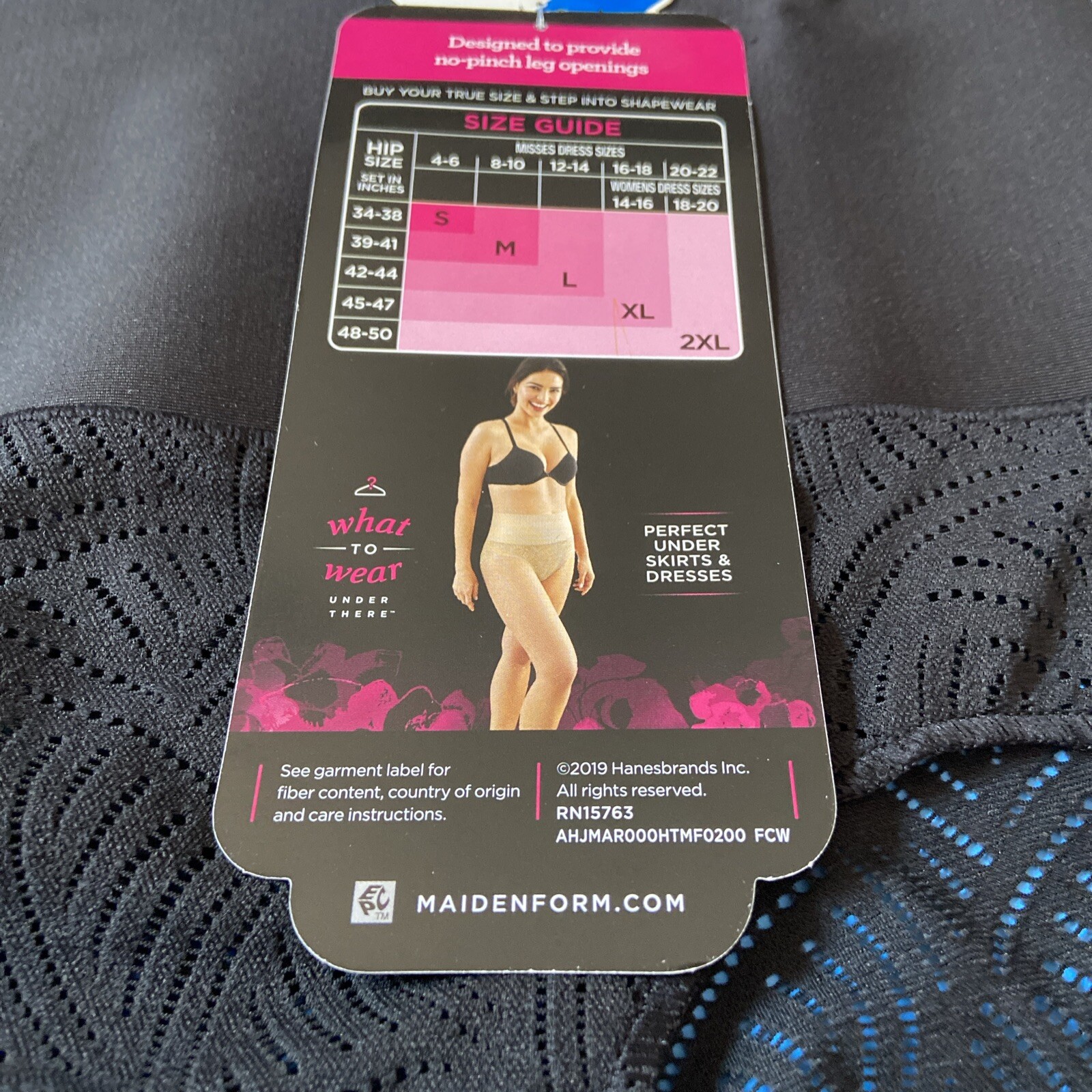 NEW! MAIDENFORM BLACK SHAPING BRIEF / SIZE 8 / X-LARGE