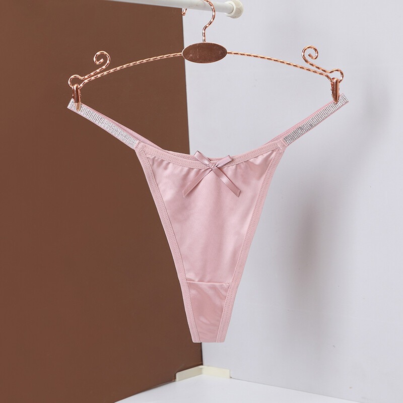6 Pack Lot Sexy Womens String Bikinis Satin Panties Brief Thong Ladies Underwear