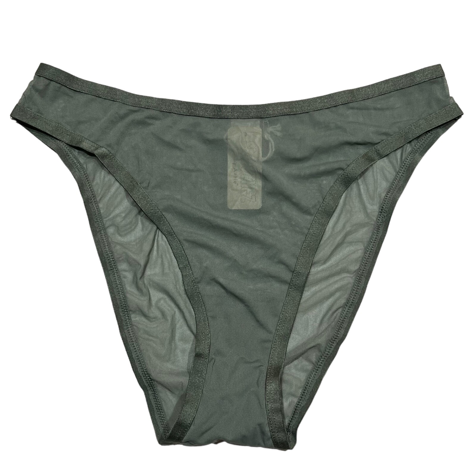 NWT AERIE Smoothez High Cut Bikini Pantie Sz XXS-XS-S-M-L-XL Green Mesh