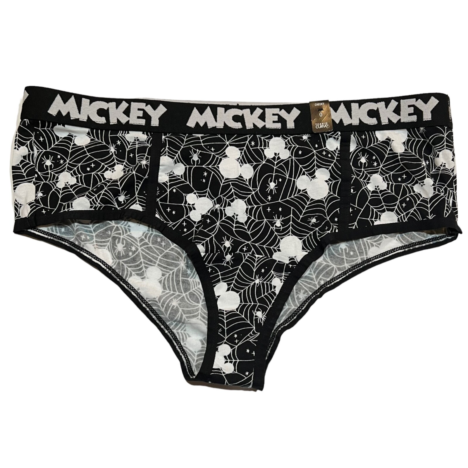 NWT TORRID Cheeky Pantie Sz 0X-1X-2X-3X-4X Disney Halloween Mickey Black