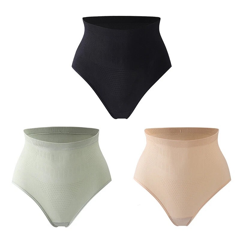 3PCS Women Shapers High Waist Body Shapewear Underwear Tummy Control Panties Top