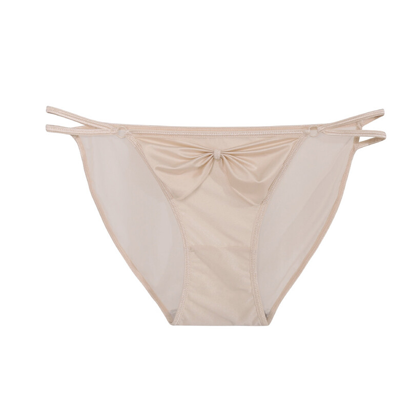 6 Pack Lot Sexy Womens Satin Panties Briefs Bow Sheer Ladies Bikinis Lingeries